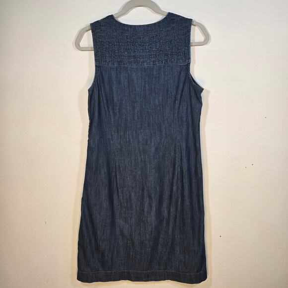 Talbots Chambray Denim Sleeveless Shift. Size 6P - Picture 9 of 12